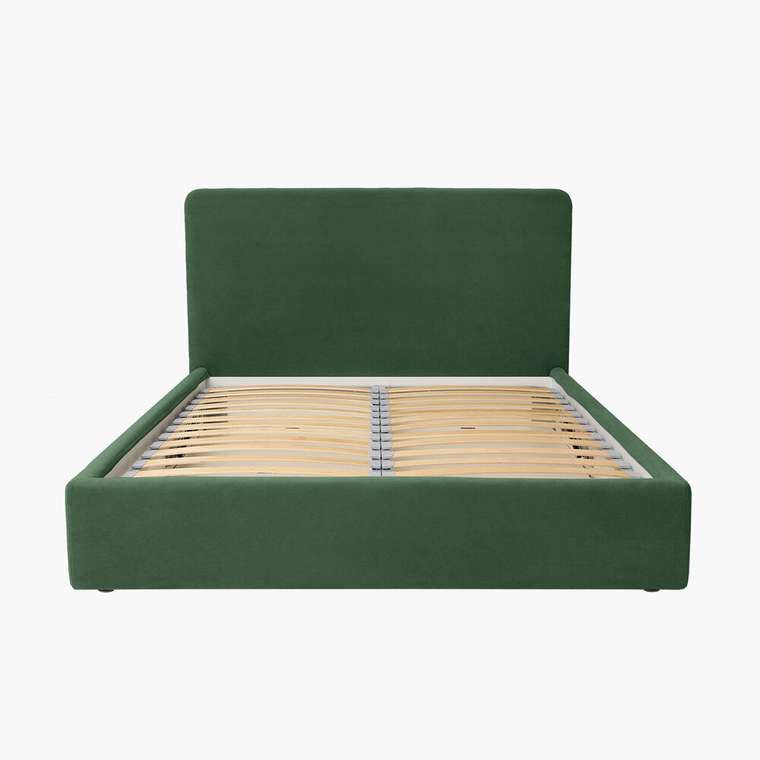 Кровать Cozy 160х200 темно-зеленого цвета без подъёмного механизма
