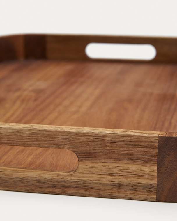 Большой поднос Sesilu из массива акации