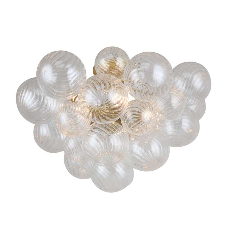 потолочная люстра Multibulla прозрачный металл, стекло 5*E14*40W, excluded