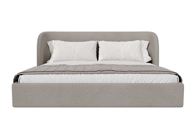 Кровать Classic 200х200 бежевого цвета с подъемным механизмом