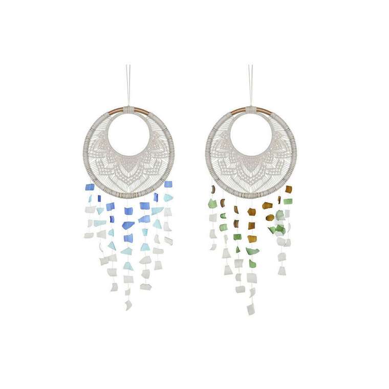 Подвесной декор Синий Белый Коричневый Boho макраме (2 штук) (12 штук)
