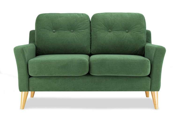 Прямой диван Руфус Премиум зеленого цвета
