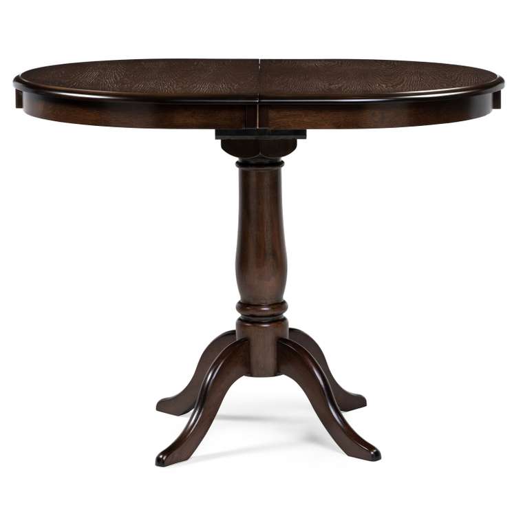 Раздвижной обеденный стол Moena 100х70 темно-коричневого цвета