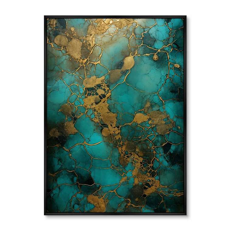 Репродукция картины Malachite melancholy, No 2, 2024г.