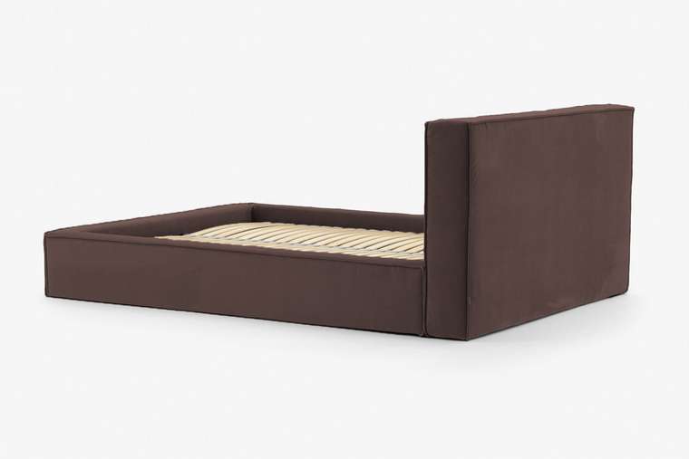 Кровать с подъемным механизмом Loft 200х200 коричневого цвета