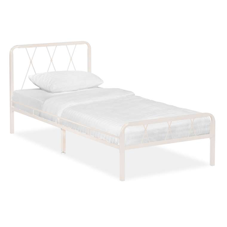 Кровать Иоханна 90х200 белого цвета  с основанием