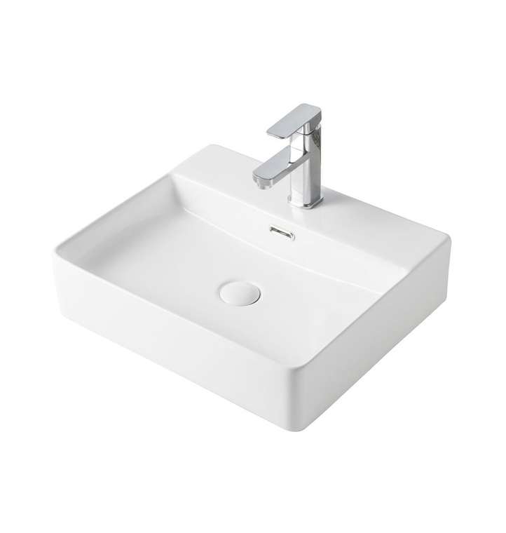 Раковина накладная Orange B04-500W прямоугольная 50х42 см