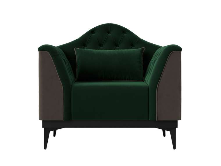 Кресло Флорида зелено-коричневого цвета