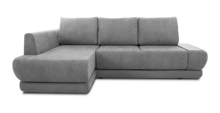 Угловой диван-кровать Гранде серого цвета