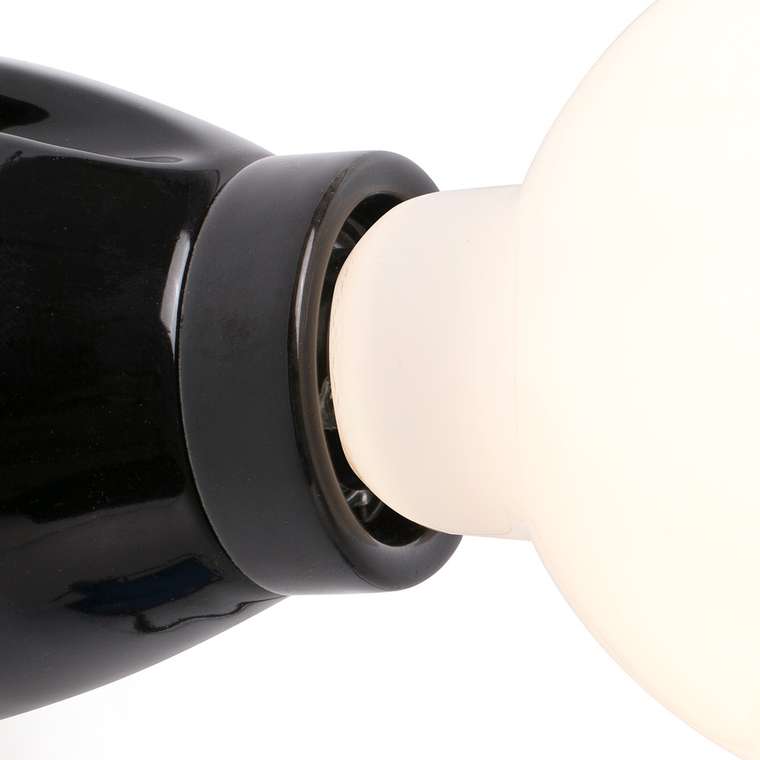 Бра керамическое Kera черного цвета