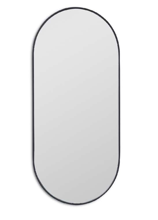 Настенное зеркало Kapsel S в раме черного цвета