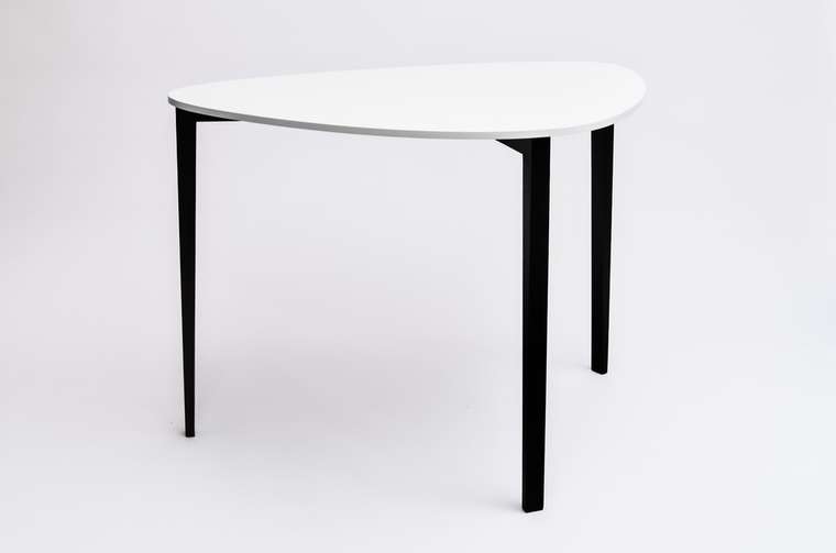 Стол обеденный Shell Compact черно-белого цвета