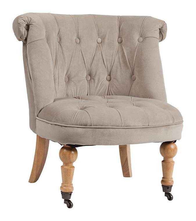 Кресло Amelie French Country Chair серо-бежевого цвета