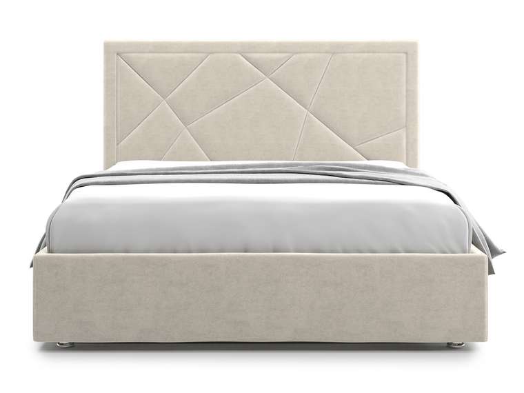 Кровать Premium Milana 3 180х200 бежевого цвета с подъемным механизмом