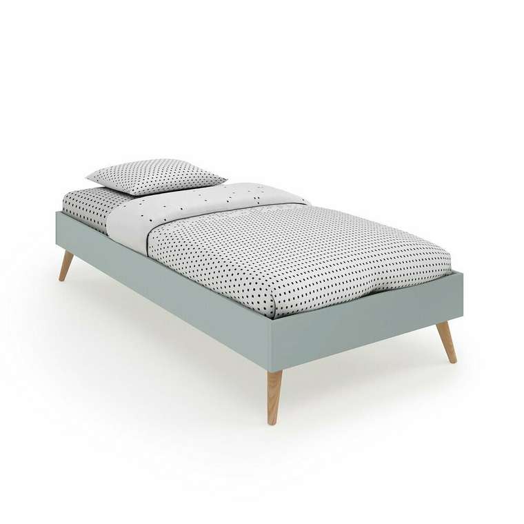 Кровать с сеткой Jimi 90x190 зеленого цвета