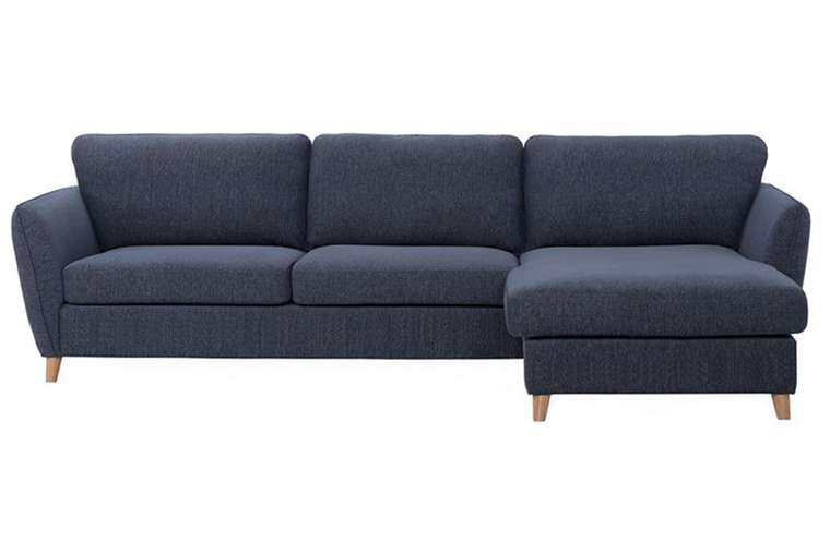 Угловой диван-кровать Копенгаген темно-серого цвета