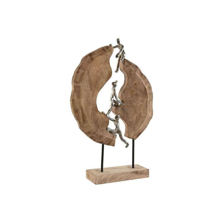 Декоративная фигура Коричневый Серебристый 35 x 9 x 52 cm