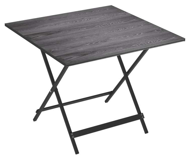 Стол складной дачный Лаундж квадро серого цвета