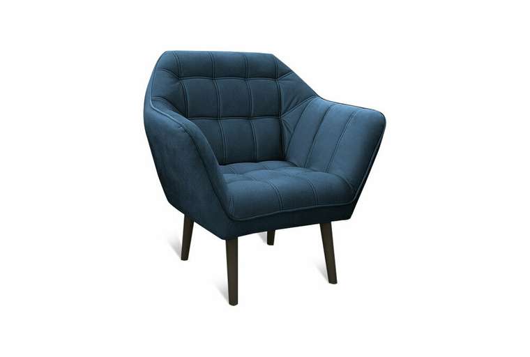 Кресло Остин темно-синего цвета