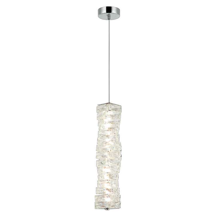 Люстра подвесная светодиодная, LED 18W, 3000К+4000К+6000К, К5 кристалл, 460 мм CR.0808-460-1-P-CH