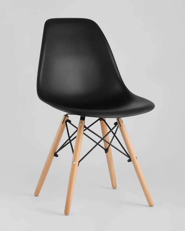 Стул Dsw Eames черного цвета