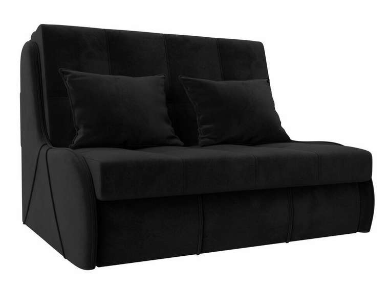 Прямой диван-кровать Риттэр черного цвета