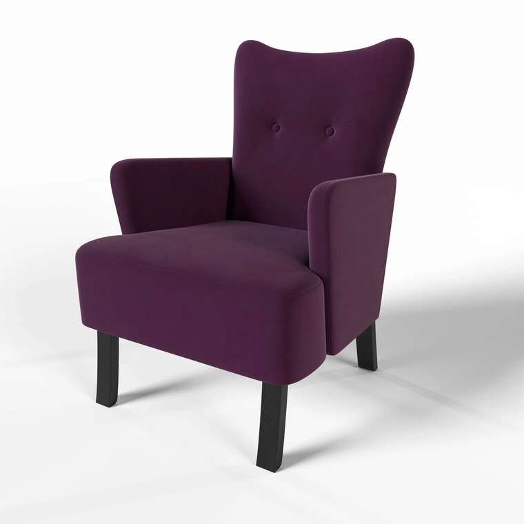 Кресло Остин фиолетовго цвета