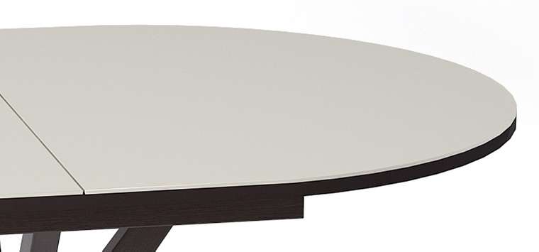 Раздвижной обеденный стол B1300 бежево-коричневого цвета