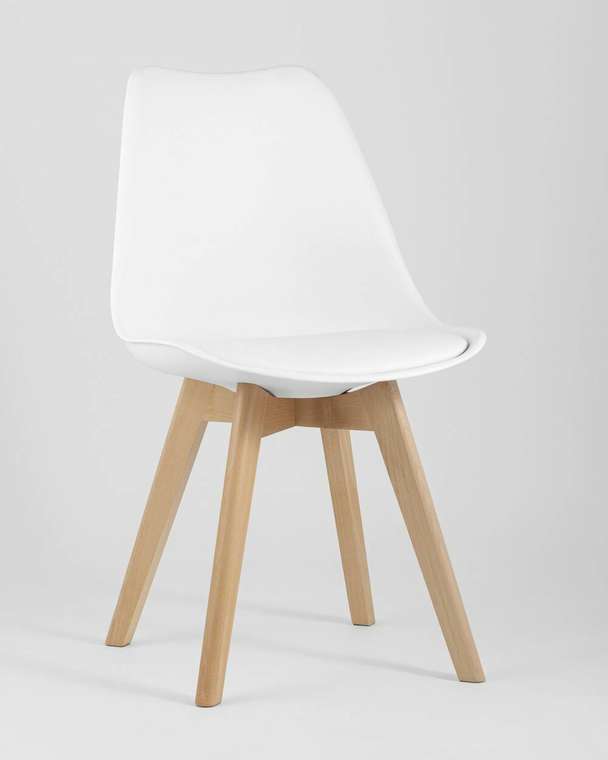 Набор из четырех стульев Frankfurt бело-бежевого цвета