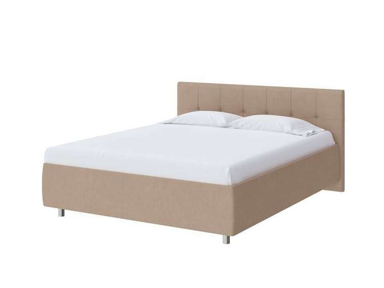 Кровать без основания Diamo 180х200 имбирного цвета (рогожка)