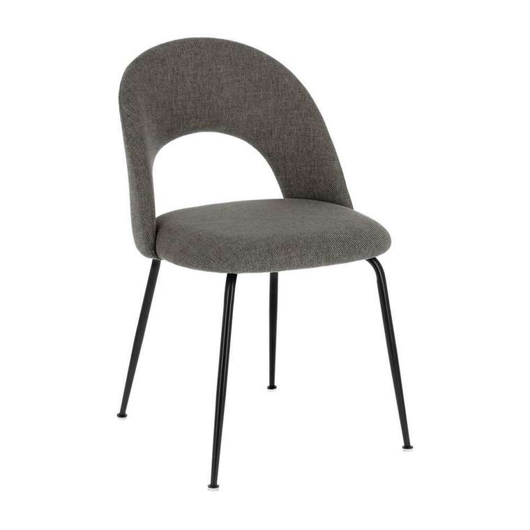 Мягкий стул Mahalia dark grey темно-серого цвета