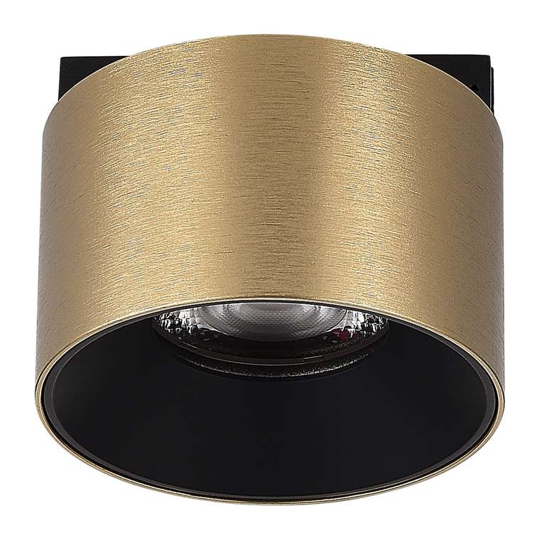 Магнитный трековый светильник Латунь LED 1*5W 4000K 350Lm Ra&gt;90 36° IP20 D60xH38 24V SUPER5