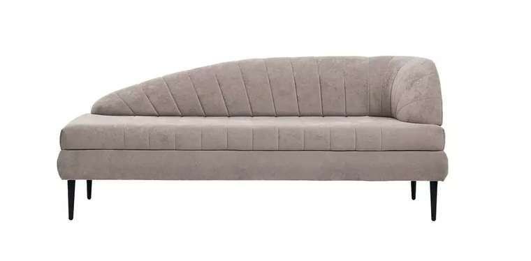 Кушетка-диван Адажио Лайт бежевого цвета угол справа