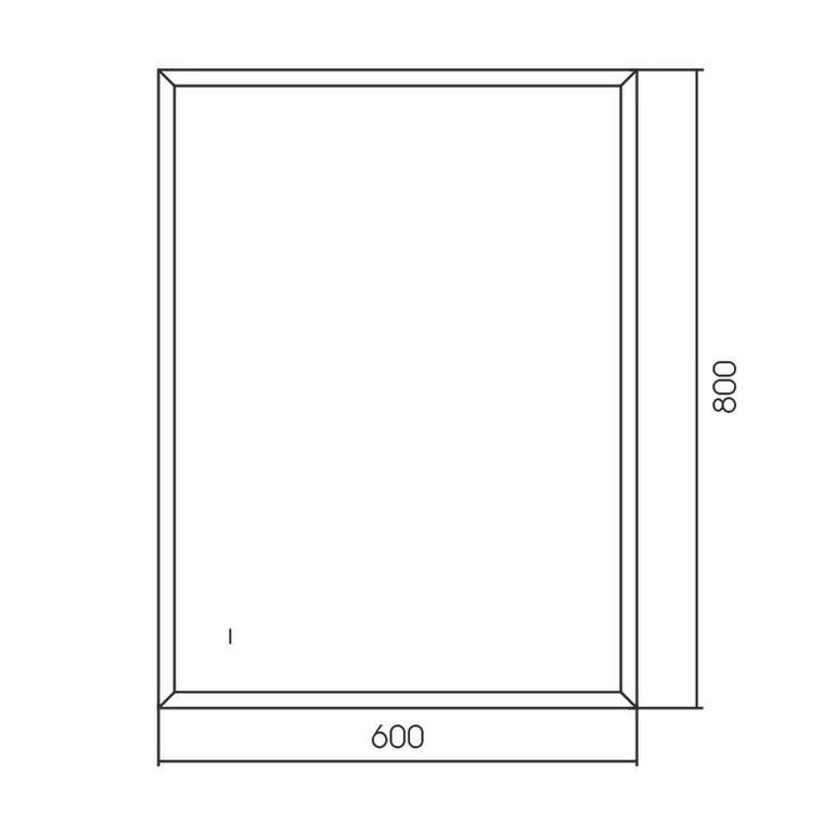Зеркало Silver Mirrors Эдисон 600х800 (бесконтактный сенсор)