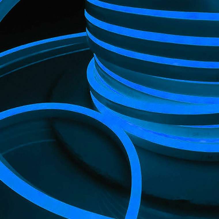 Светодиодный гибкий неон 220 В 9.6 Вт/м 120Led/м 2835 IP67, односторонний, синий, 50 м LS001 220V LS 001 220V 9,6 IP67