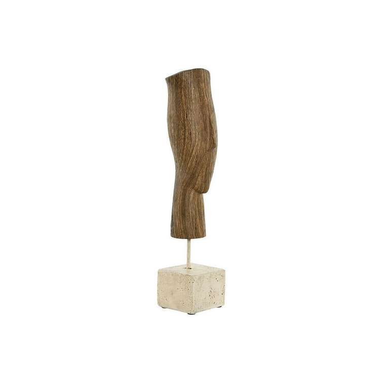 Декоративная фигура Белый Коричневый Лицо 8,5 x 8,5 x 37,5 cm