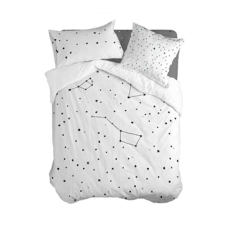 Пододеяльник Blanc Constellation 220x220 белого цвета