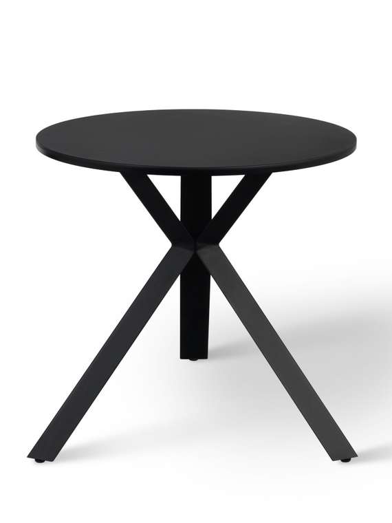 Стол обеденный Rumo Plano D90 черного цвета