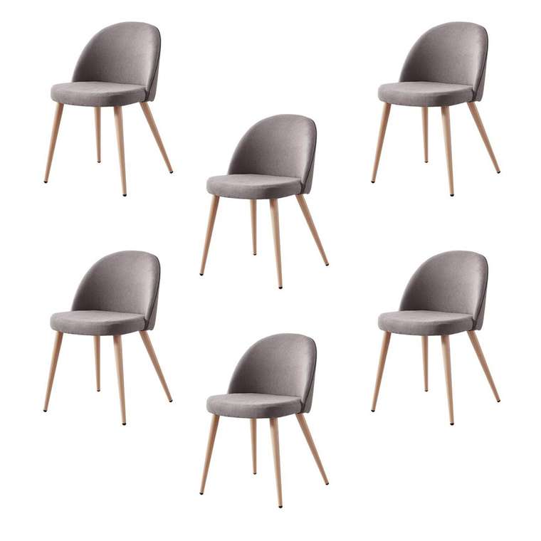 Набор из шести кофейных стульев Томас с мягким сидением