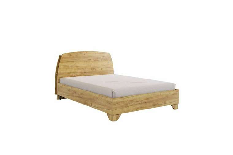 Кровать Виктория-1 160х200 бежевого цвета 