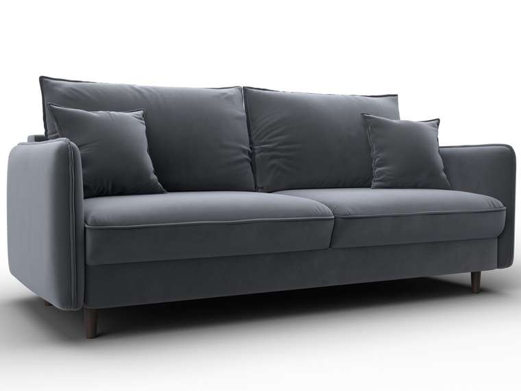 Диван-кровать Лига-064 серого цвета