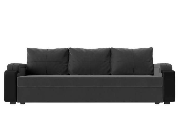 Прямой диван-кровать Николь лайт серого цвета