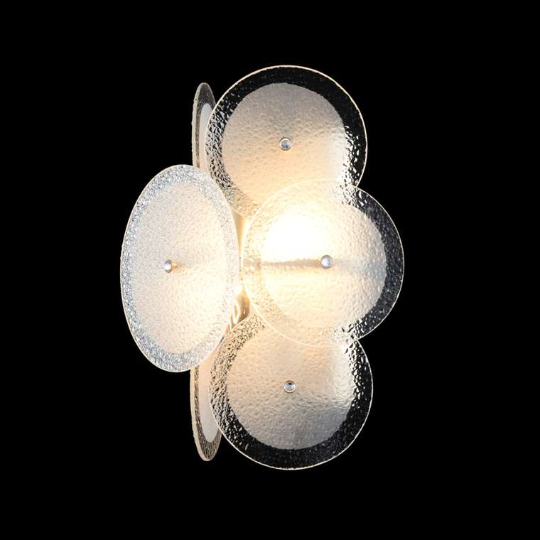 Настенный светильник DANDELION AP2 GOLD (стекло, цвет белый)