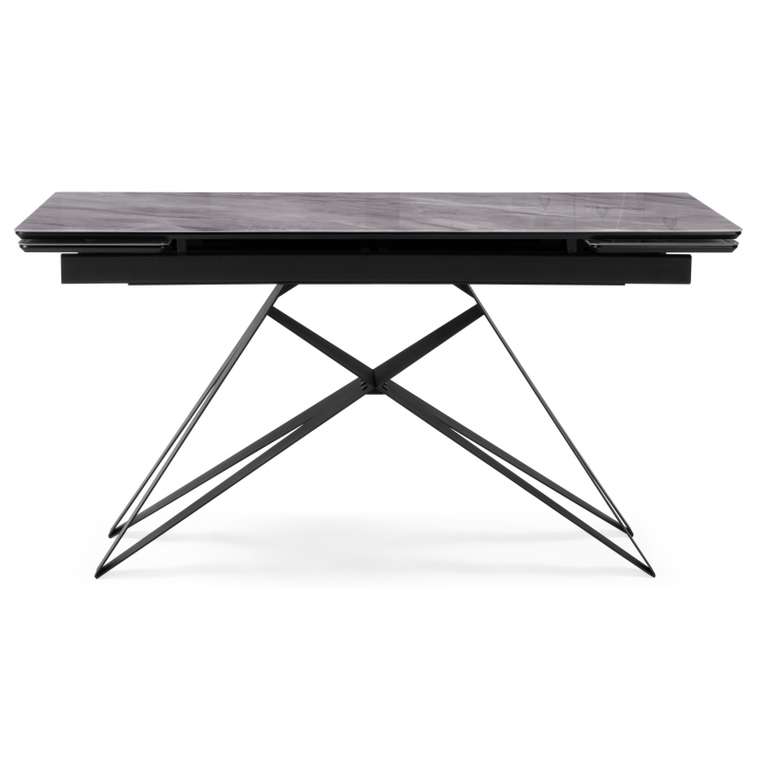 Раздвижной обеденный стол Блэкберн 80х140 серого цвета