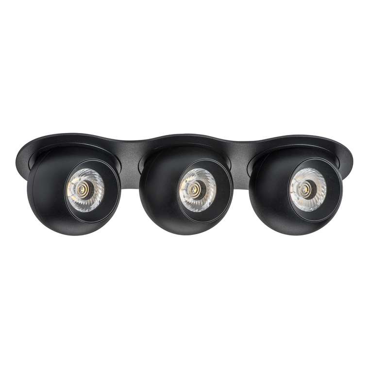 Светильник INTERO LED 9W*3 850LM*3 24G ЧЕРНЫЙ 3000K (217637+217072+217072+217072)