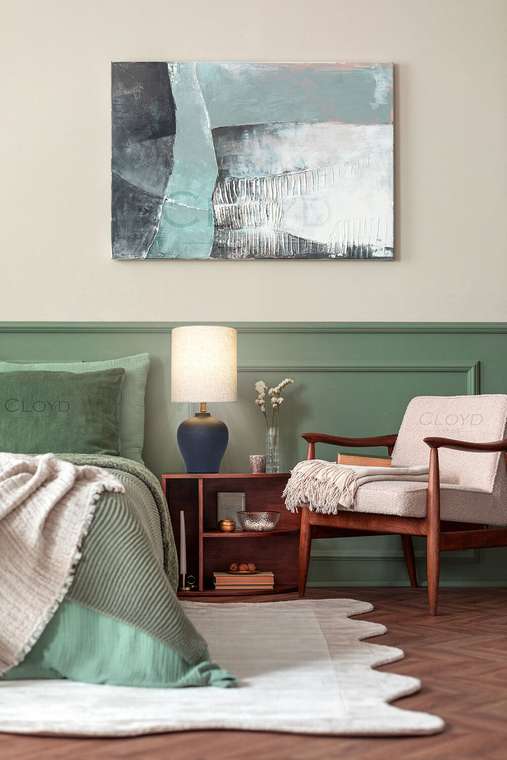 Настольная лампа Cloyd GARGANTUA-C T1 / выс. 48 см- черная керамика