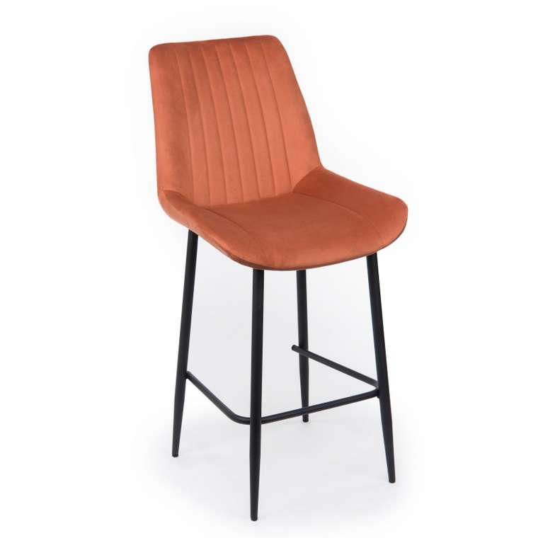 Барный стул Седа 360 терракотового цвета вращающийся