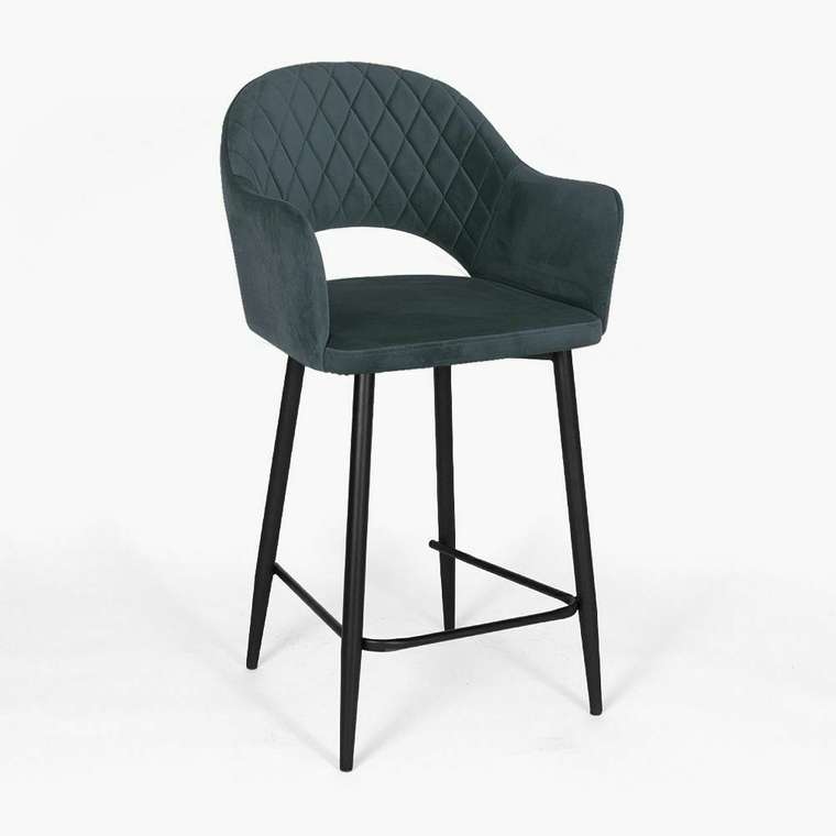 Барный стул Белладжио зелено-серого цвета