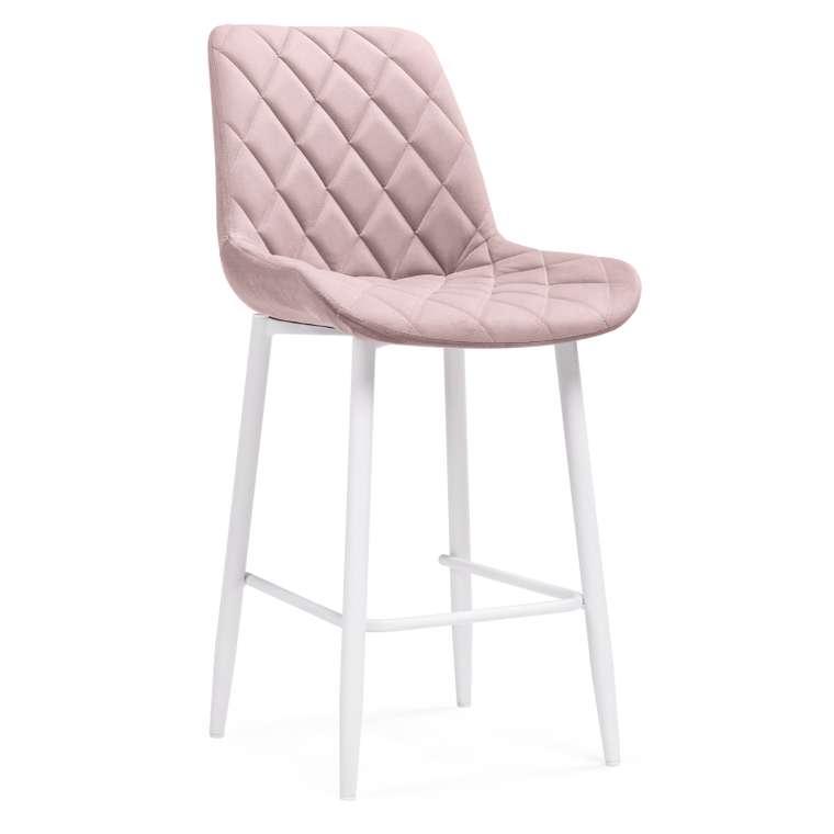 Полубарный стул Баодин К розового цвета