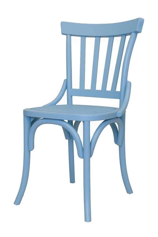 Венский стул Jax Blue синего цвета